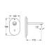 Electronic tap for Washbasin wall mounted Grohe Euroeco Cosmopolitan E