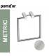 Cosmic Metric 382005 towel ring, brushed stainless steel