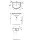 Lavabo Simas Arcade Ar835 67 cm