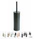 Toilet brush holder floor or wall  Inda My Love black brush replacement included