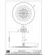 Ceiling shower head Gessi Intreccio collection art. 54150