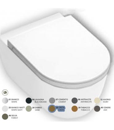 HATRIA Toilet seat made of resin soft close collection Fusion