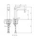 Washbasin mixer Spout Extensionta Bellosta collection JeansQ