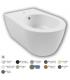 HATRIA Wall mounted bidet single hole hidden screws collection Fusion Alchemy