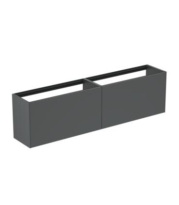 Mobile slim lacquered 2 drawers Ideal Standard Conca without top