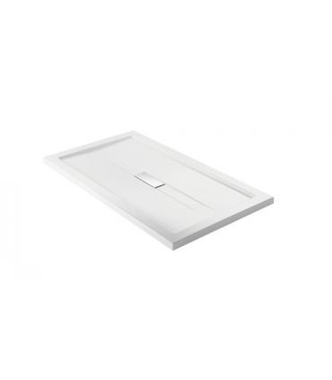 Shower tray rectangular white Teuco collection Wilmotte