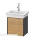 Duravit wall-hung vanity unit, White Tulip 4240L series, with door in Natural Oak