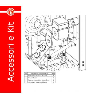 Safety kit low temperature and mixing zones Immergas