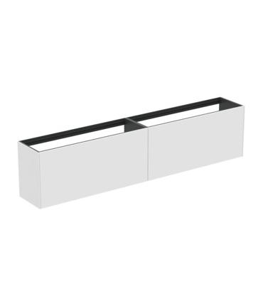 Mobile slim lacquered 2 drawers Ideal Standard Conca without top