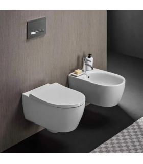 Geberit ICON sanitari sospesi bianchi con sedile rallentato