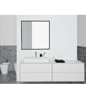 Mobile bagno completo con 4 cassetti 200x50 cm e lavabo Extra, miscelatore Joy e specchio