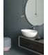 Mobile bagno Arbi Materia con lavabo in appoggio e specchio