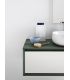 Mobile bagno Arbi Materia con lavabo in appoggio e specchiera