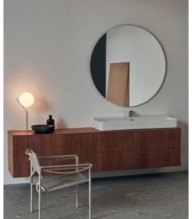 Mobile bagno Ideal Standard Conca 240x50 con lavabo appoggio, specchio e miscelatore