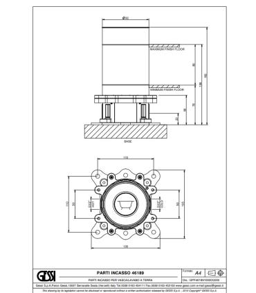 46189 CORPO INCAS.MISC.VASCA PAVIM.CROMO