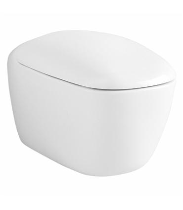 Rimfree wall hung toilet Citterio Pozzi with softened seat, white a