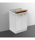 Washtub vanity Lago ceramic Dolomite including board made of wood