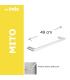 Linear towel holder INDA Mito art. A2018 detachable