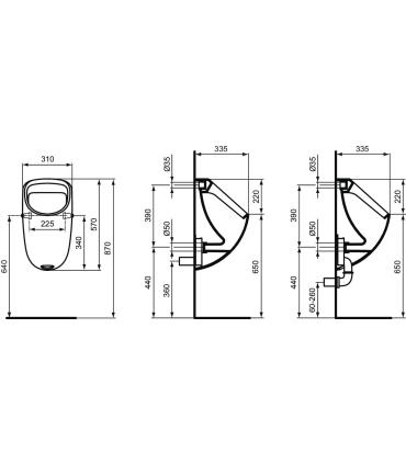 Orinatoio Ideal Standard serie Connect E5671