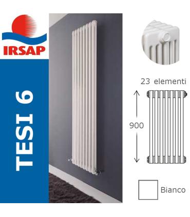 Radiatore Irsap Tesi int.ghisa 6 colonne bianco H 88,5 cm