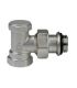 Angled lockshield valve Honeywell for iron