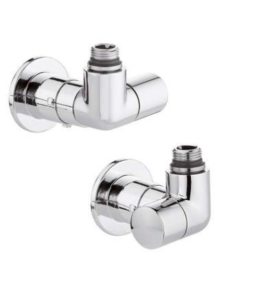 Valve couple double square HIGH STYLE Caleffi, left