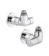 coppia valvole doppia squadra HIGH STYLE Caleffi, destra 4003
