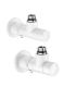 Valve couple HIGH STYLE Caleffi, white