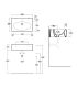 Simas Spazio Lft54 countertop or wall-hung washbasin 61