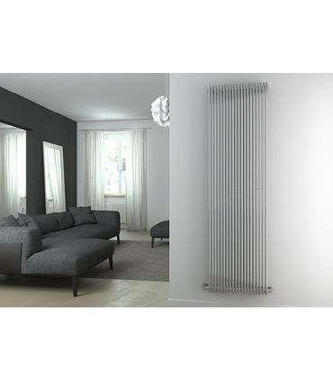 Radiateur mono colonnes, Cordivari, collection Giade, inox givre'