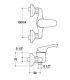 Mitigeur externe douche  Ideal  standard Cetraplan