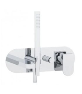 Built in mixer for shower with hand shower and bathtub spout, Bellosta, collection