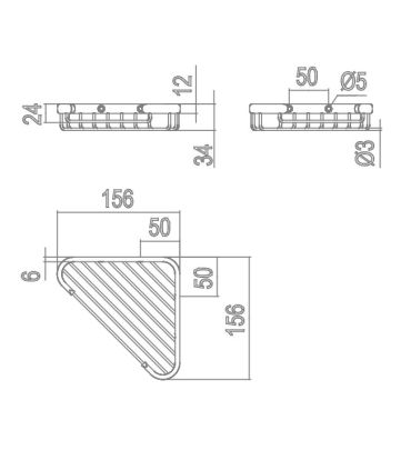 Angular grid for shower, Inda collection Colorella