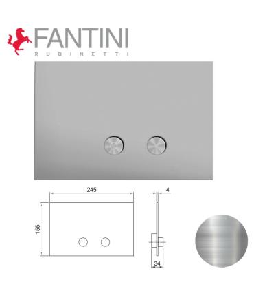 Flush plate with 2 buttons for cistern wc Fantini