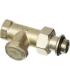 Angled lockshield valve Honeywell for iron