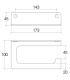 Paper holder without cover Lineabeta Saeta 51811