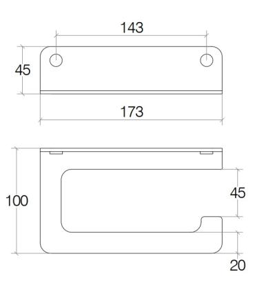 Porte-papier sans couvercle Lineabeta Saeta 51811