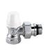 Angled lockshield valve Caleffi, for iron