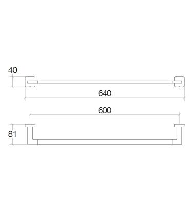 Porta salviette lineare Lineabeta collezione Dado