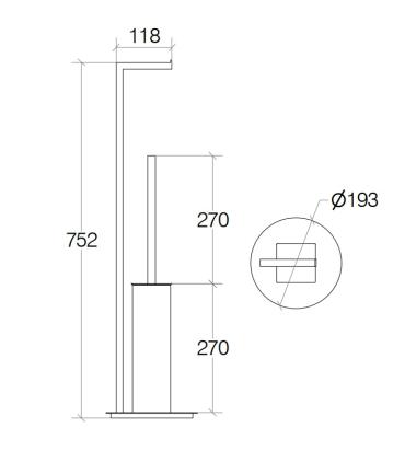 Standing for toilet bidet Lineabeta Grela 5116