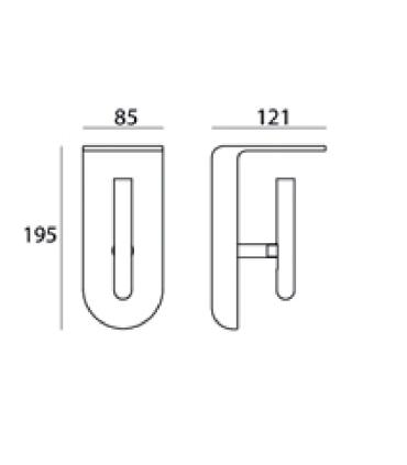 Lampada applique a parete a LED Lineabeta Ciari 5732