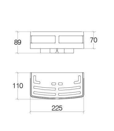 Grille de douche linéaire Lineabeta Filo 50039