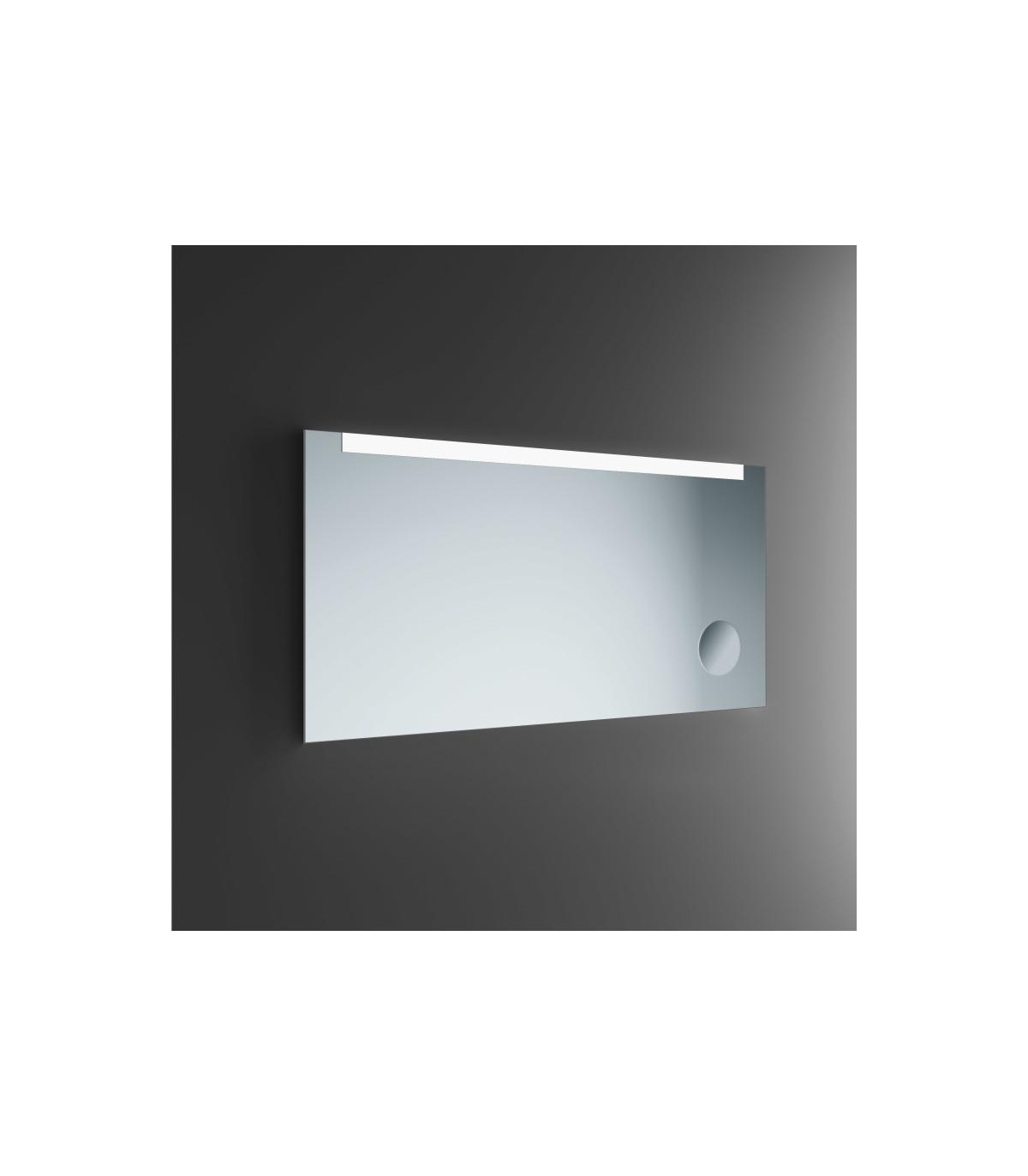 Specchio con luce LED superiore e specchio ingranditore Lineabeta Speci
