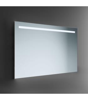 Specchio con telaio in alluminio Lineabeta speci con luce superiore