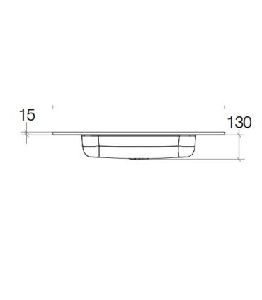 Lavabo console pour meuble Lineabeta Grela 1 trou