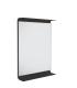 Mirror with LED light and Lineabeta shelf series Curva '5689