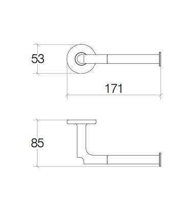 Porte-papier hygiénique ouvert Lineabeta Sbeca '61104