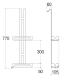 Double hanging shower grid Lineabeta Filo 50037