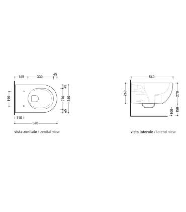 WC suspendu gosilent Flaminia App AP118S