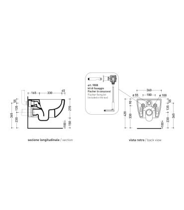 WC suspendu gosilent Flaminia App AP118S